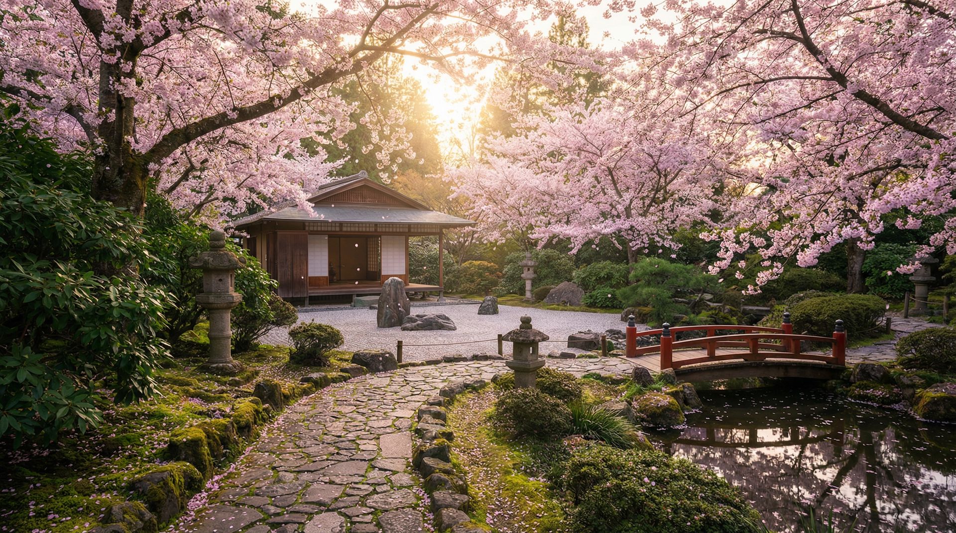 男同网旅拍视频记录：樱花季日式庭院漫游记